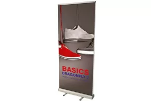 Doppelseitiger RollUp Banner Dragonfly 850mm inkl. Druck