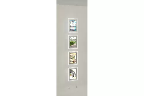 Led Acryl- Postertaschen, Schaufenster Displays 4 x DIN A4