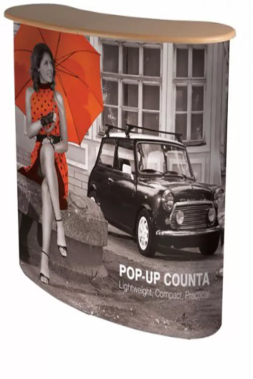 Promotionstheke Pop-Up Counta mit Druck