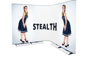 Modulares Bannersystem Stealth 3,6m x 2m inkl. Druck