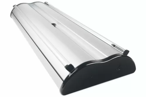 Doppelseitiger Roll-Up Banner Excaliber 80cm inkl. beidseitiger Druck