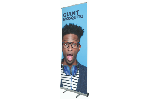 Giant Mosquito RollUp 3m Hoch - 85 cm mit Digitaldruck