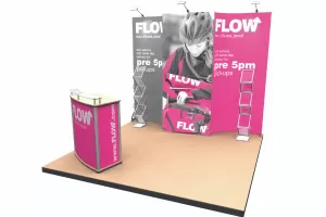 Mobiler Messestand mit PVC-Digitaldruck