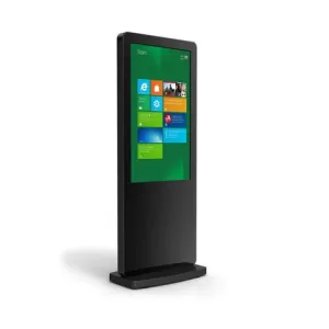 Digitale Info- Stele mit Multi-Touchscreen und Android Media Player, in Weiß oder Schwarz mieten