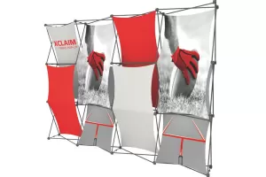 Textil PopUp Faltdisplay X-Claim 3x4