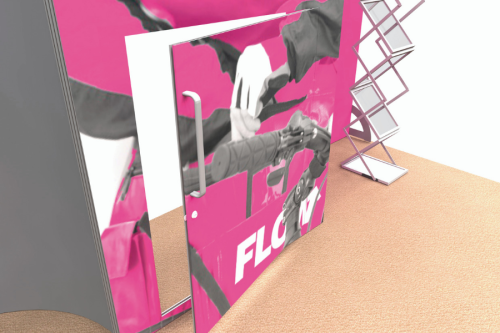 Mobiler Messestand mit PVC-Digitaldruck