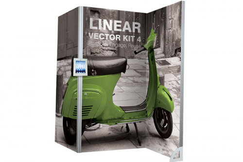Werbeaufsteller Linear Vector Kit 4