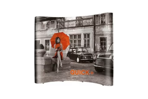 Pop-Up Faltdisplay 3x4 gebogen mit Druck