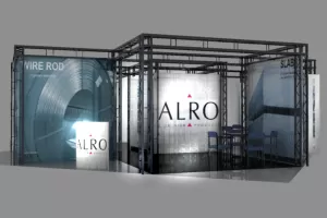 Modularer Messestand - Inselstand 10 x 10 x 3 m