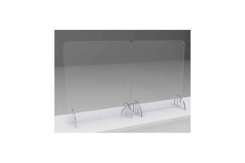 Desktop Acryl Hygienewand 1000 mm B x 700 mm H Multi-Konfiguration