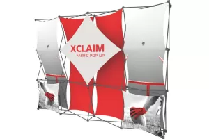 Textil PopUp Faltdisplay X-Claim 3x4