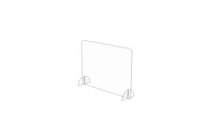 Desktop Acryl Hygienewand 1000 mm B x 700 mm H Multi-Konfiguration