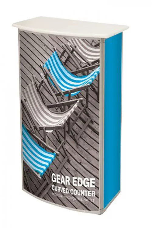 Gebogene Messetheke Gear Edge