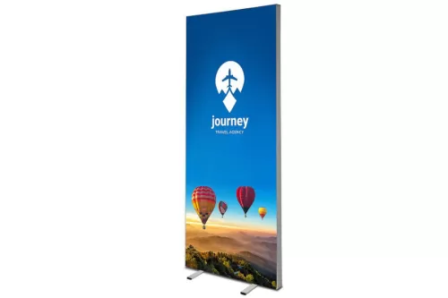 LED Leuchtrahmen Economy einseitig 100 x 200 cm mit Textildruck