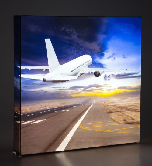 LED PopUp Messewand mit Druck Impress 3x3