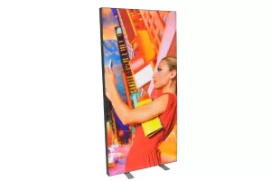 LED Leuchtrahmen mit Kederprofil 100 x 250 cm mit Textildruck