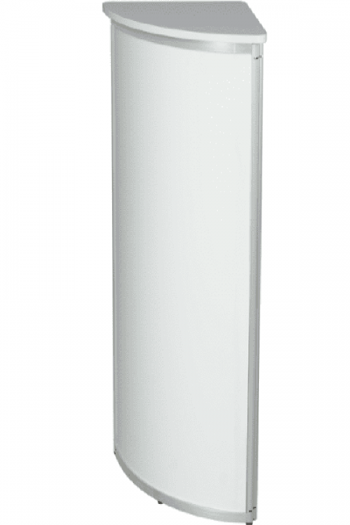 Ecktheke Vario Aluminium 60 x 100cm