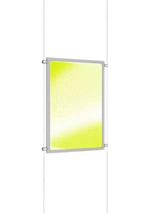 LED Schaufenster Display drehbar 8 x DINA4 Acryl- Postertaschen