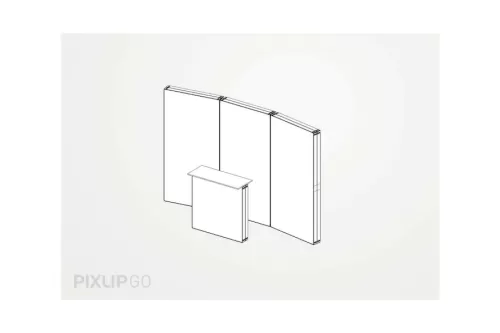 PIXLIP GO Led Leuchtrahmen 3x2,5m
