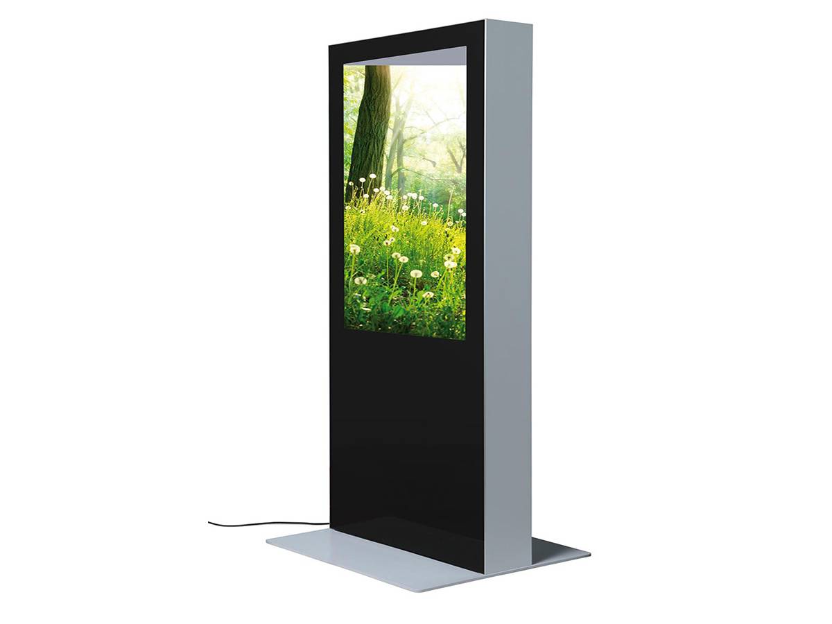 Digital Signage Stele LuxDIGITAL 200, doppelseitig, 55 zoll
