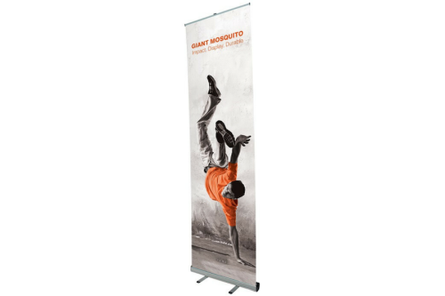 Giant Mosquito RollUp 3m Hoch - 85 cm mit Digitaldruck