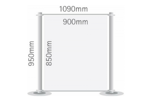 Bannerdisplay Tex Wall 950x1090mm