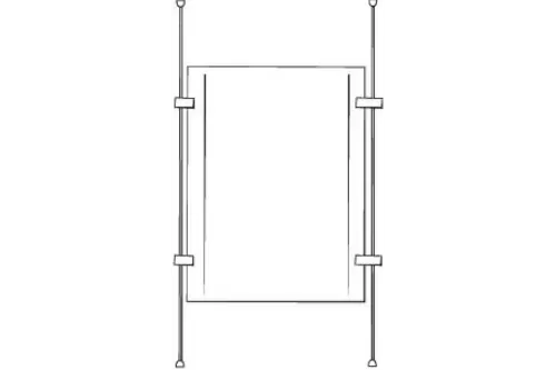 Acryl Posterhalter DIN A2 Querformat/Hochformat