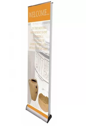 Doppelseitiger Roll-Up Banner Excaliber 80cm