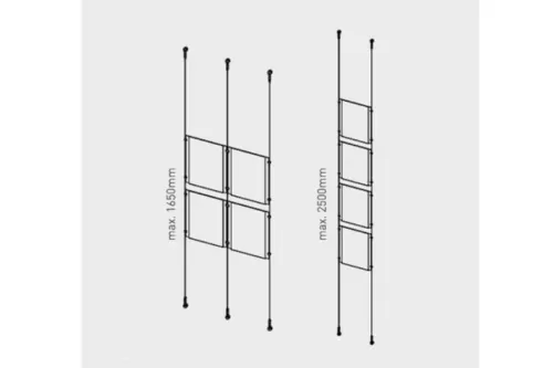 Seilsystem Fly Mini Kit 2 x 2 DIN A4