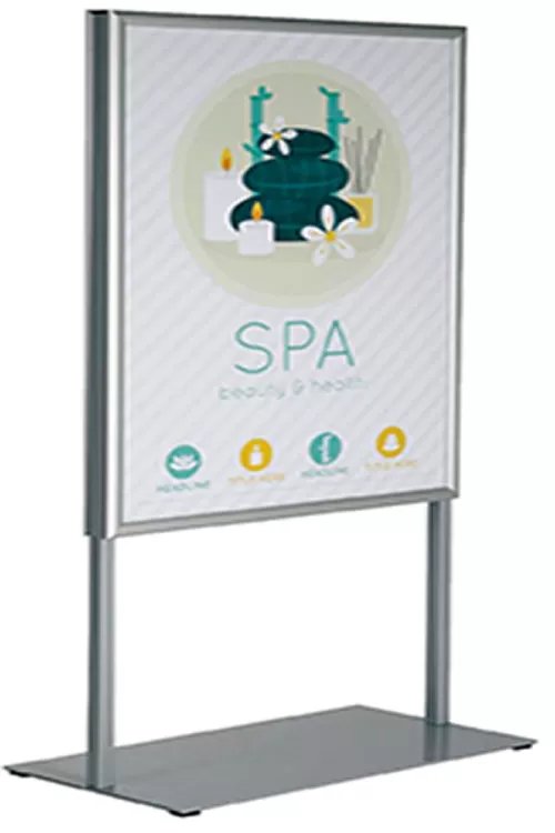 Plakatständer PURE, silber