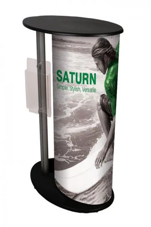 Promotiontheke Saturn inkl. Grafikmantel